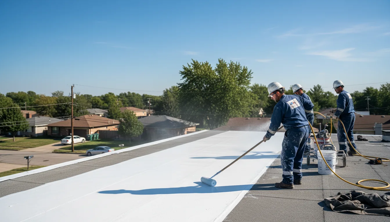Commercial roof coating in La Habra, CA near me